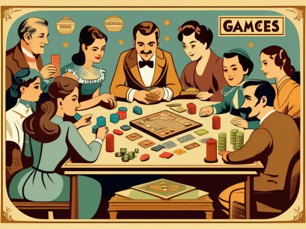 Un emocionante encuentro alrededor de la mesa con juegos de diferentes épocas, destacando el impacto cultural de los juegos de mesa en la historia.