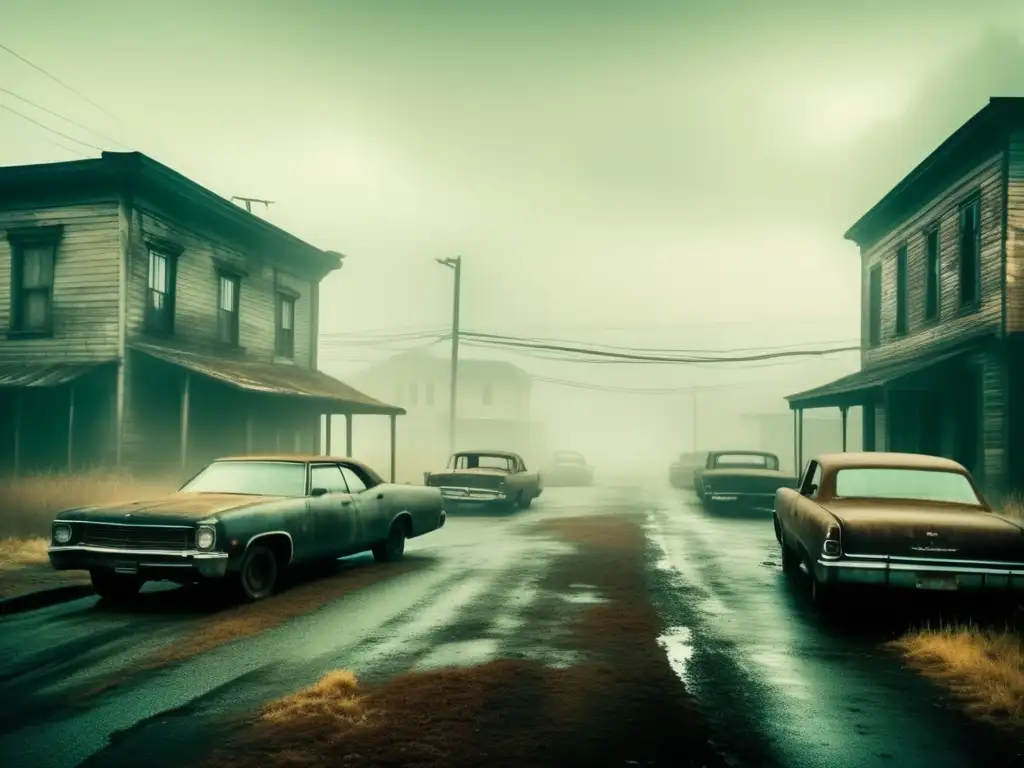 Un Silent Hill envuelto en la niebla, con edificios en ruinas y neblina. <b>Calles desoladas, coches oxidados y un legado de horror psicológico.