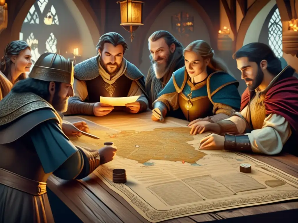 Un grupo de amigos inmersos en un juego de rol de fantasía medieval. <b>Impacto cultural juegos rol.</b> <b>Excitación y camaradería.