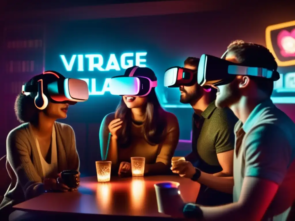 Emocionante juego de realidad virtual multijugador en ambiente vintage