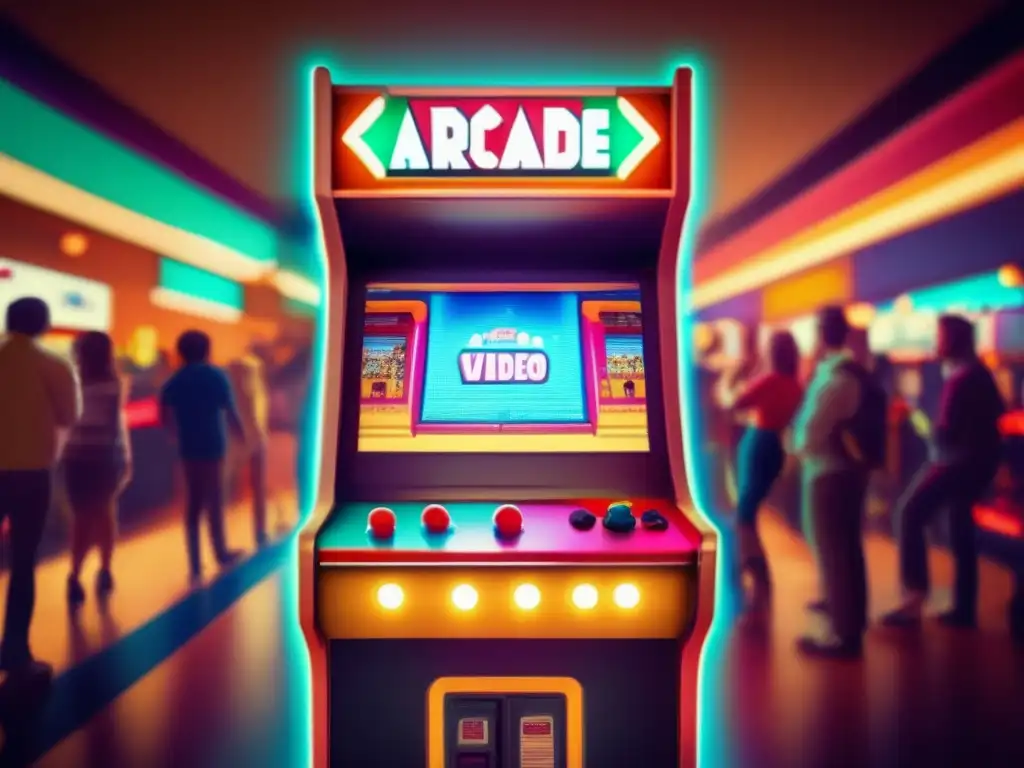 Emoción retro: Juego arcade vintage y diversión