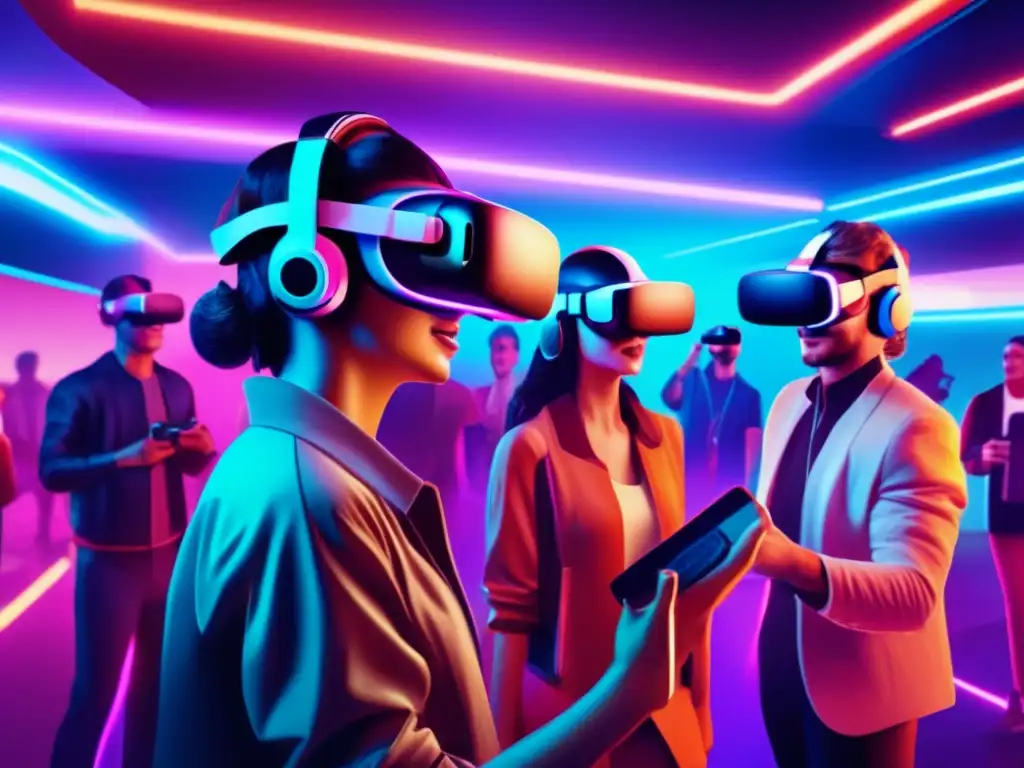 Experiencia de realidad virtual retrofuturista