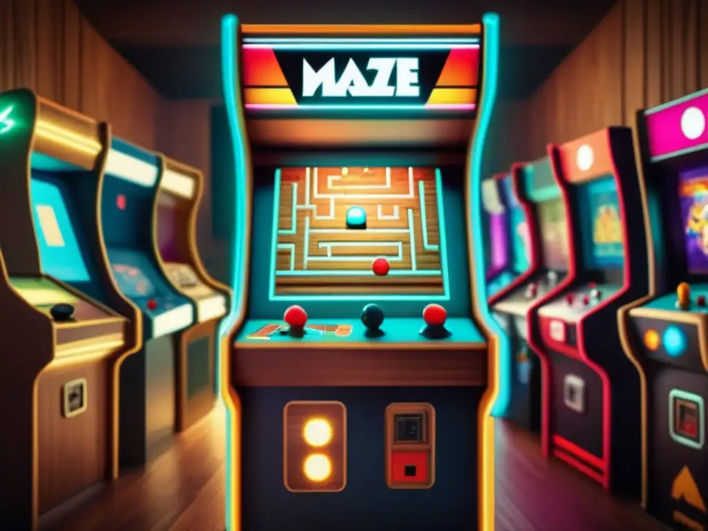 Juego de arcade retro en 8k: Historia y emoción AI