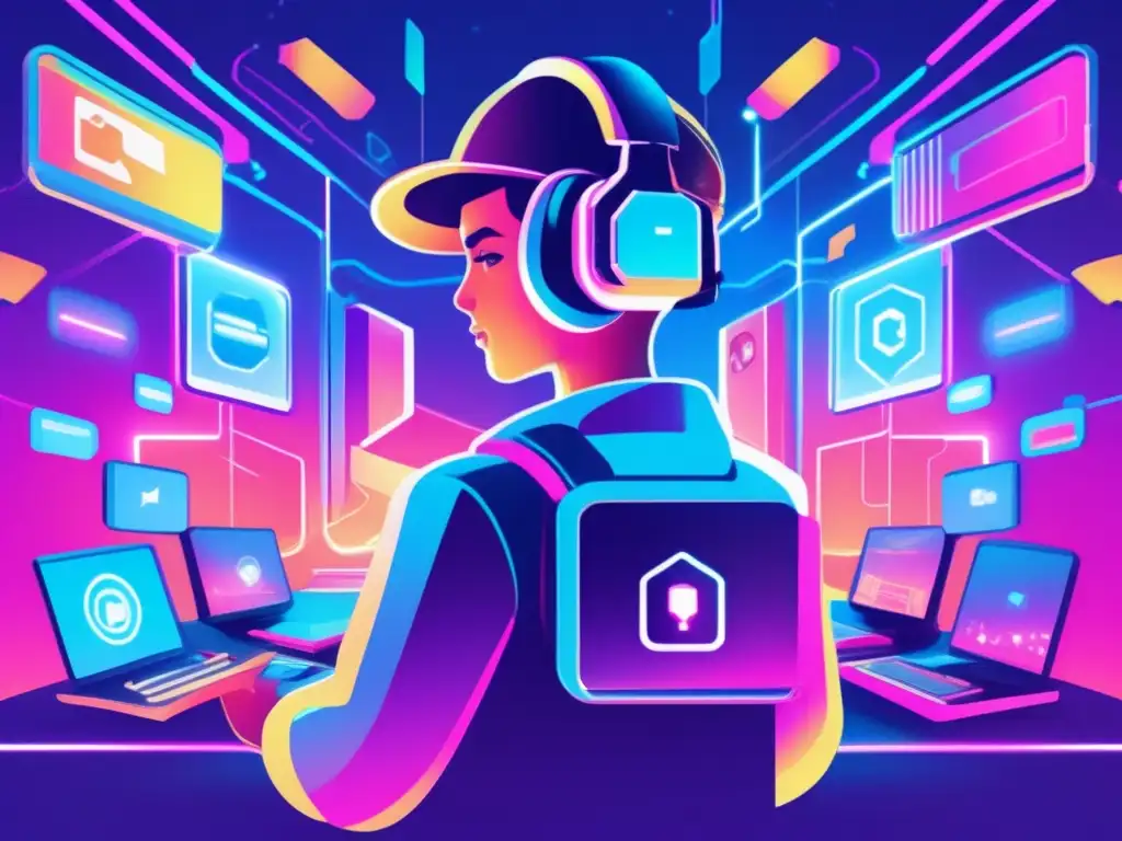 Juego en línea del futuro con tecnología blockchain