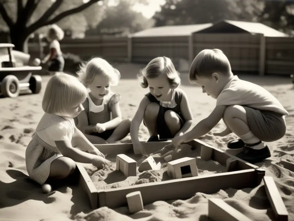 Juego infantil en arenero: diversión y creatividad