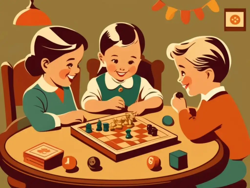Juegos de mesa vintage: alegría y camaradería infantil