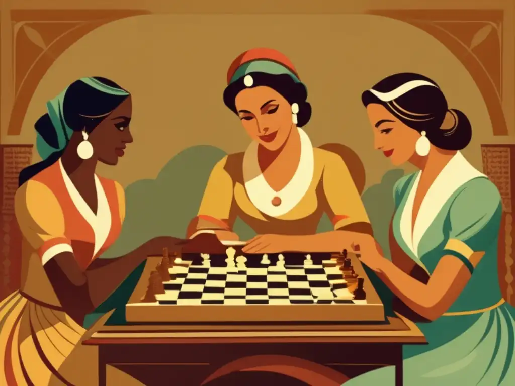 Un nostálgico juego de damas en un escenario histórico, destacando las estrategias y adaptaciones culturales en América.
